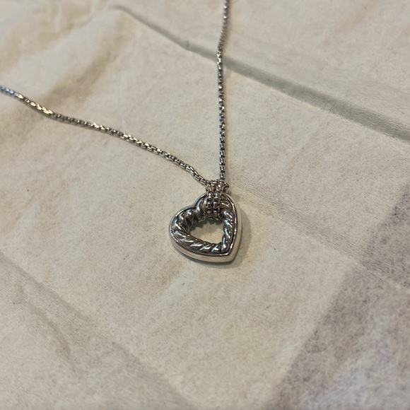 David Yurman Jewelry - David Yurman Sterling Silver Heart Necklace